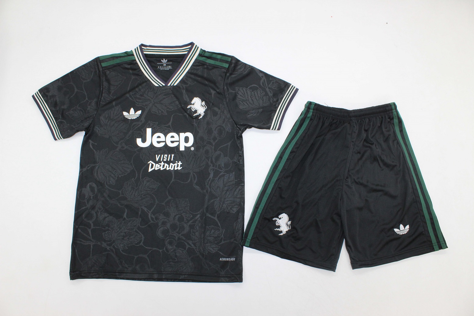 Kids-Juventus 25/26 Third Black Sponsor Soccer Jersey